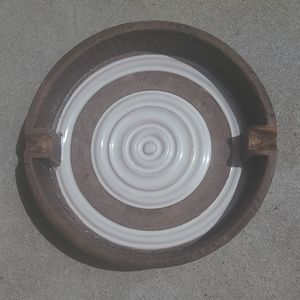 Vintage Italian Terracotta and Ceramic Ashtray